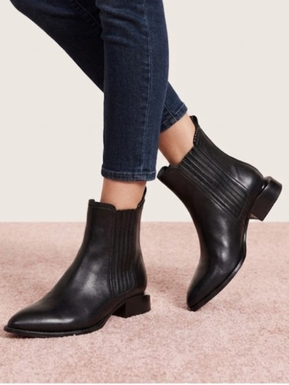 Alexander wang anouk Chelsea  Black Women's Pointed Ankle Boots